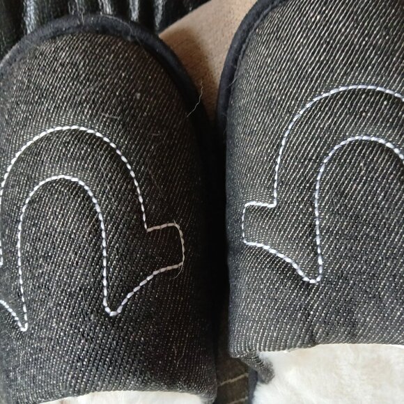 True Religion Denim Slippers - Picture 2 of 6